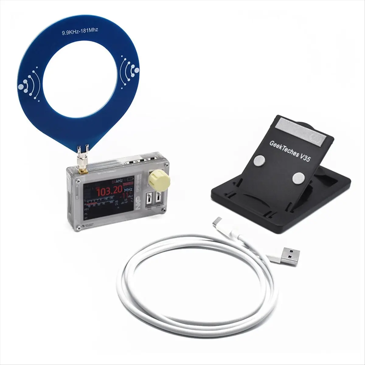 Special Offer-TEF6686 DSP Radio 2.0 Inch IPS Screen Full Band Radio FM/LW/MW/SW Shortwave Radio Receiver with Donut Antenna C