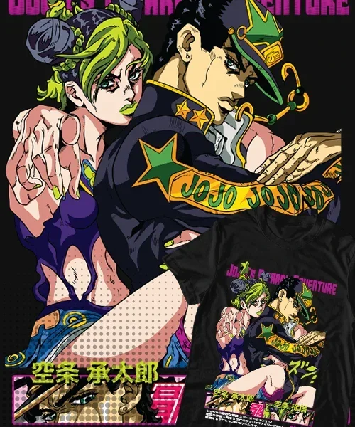 Camiseta unisex Jojo’s Ocean Pareja Explosiva Cotton anime T-shirt