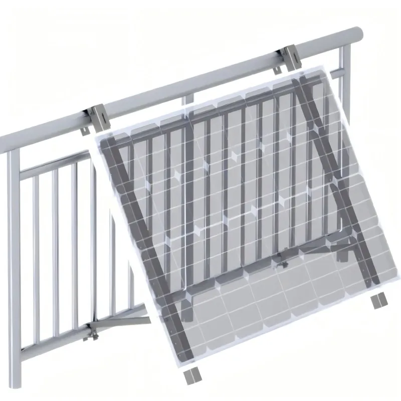 Balcony Solar Panel System Aluminium Bracket Easy Ground Mount Solar Racking System Home Balcony PV Mounting Kit view 5