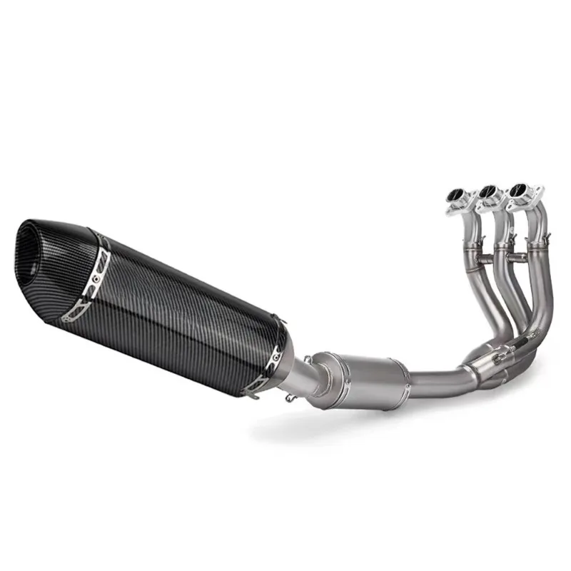 

Stainless Steel Motorcycle Exhaust Pipe for Trident 660 New Full System Header Muffler with Box Packaging