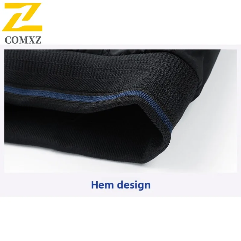 COMXZ 2025 Autumn Winter Plus Size Mens Cotton Jacket M 8XL Baseball Collar Puffer Coat Outwear tactics lightweight windbreaker