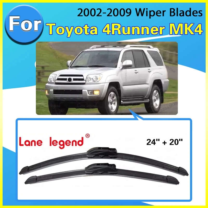 Für Toyota 4Runner MK4 2002-2009 2003 2004 2005 Wischer Vorne und Hinten Wischer Klingen Windschutzscheibe Windschutz Fenster Pinsel 24 "+ 20"