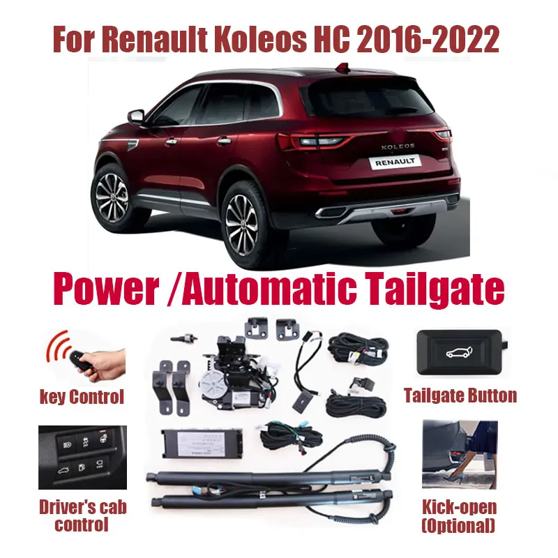 For Renault Koleos HC 2016-2022 Car Electric Tailgate Modified Auto Intelligent Power Operated Trunk Automatic Lifting Door