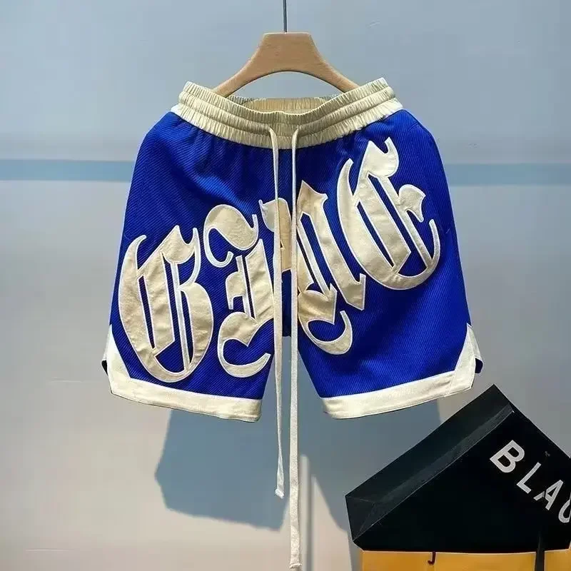 

Summer Basketball Shorts American Street Sports Pants Casual Men's Clothing High Quality Embroidered Shorts Outdoor Fashion 2025