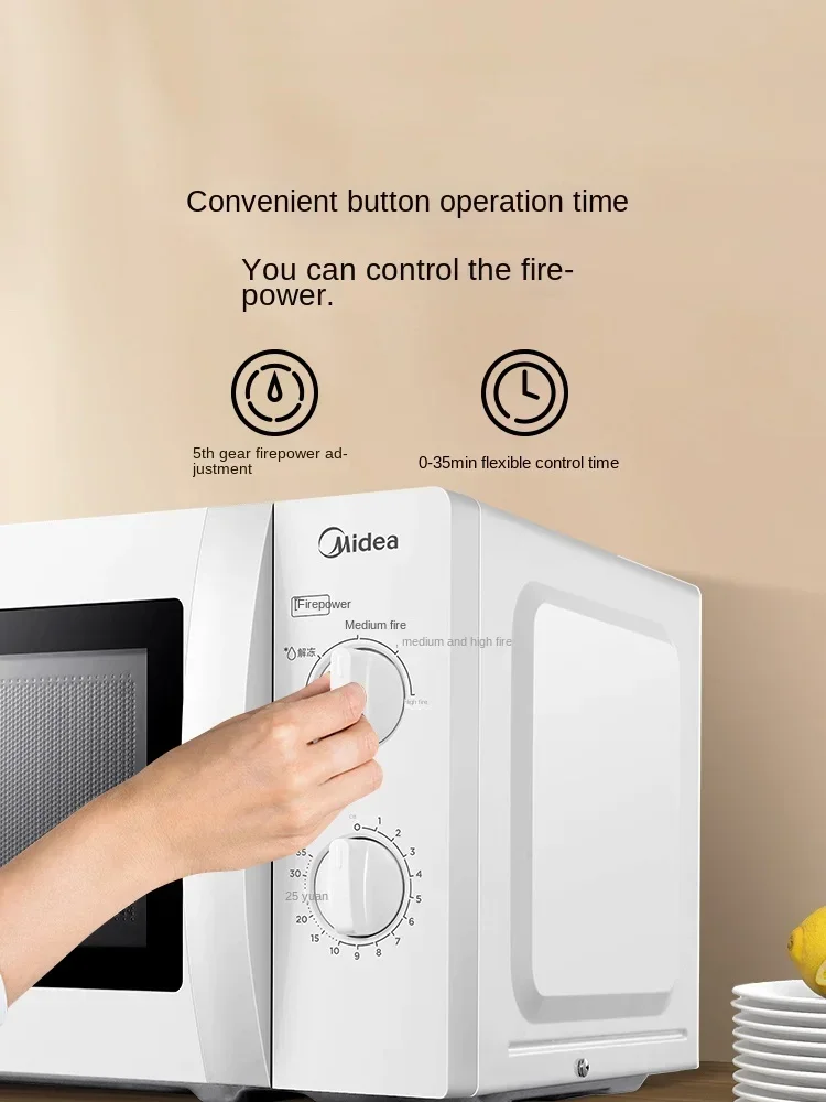 Midea Built-in Microwave Oven for Home Use, Small and Multi-function, Mechanic Rotary Knob 220V