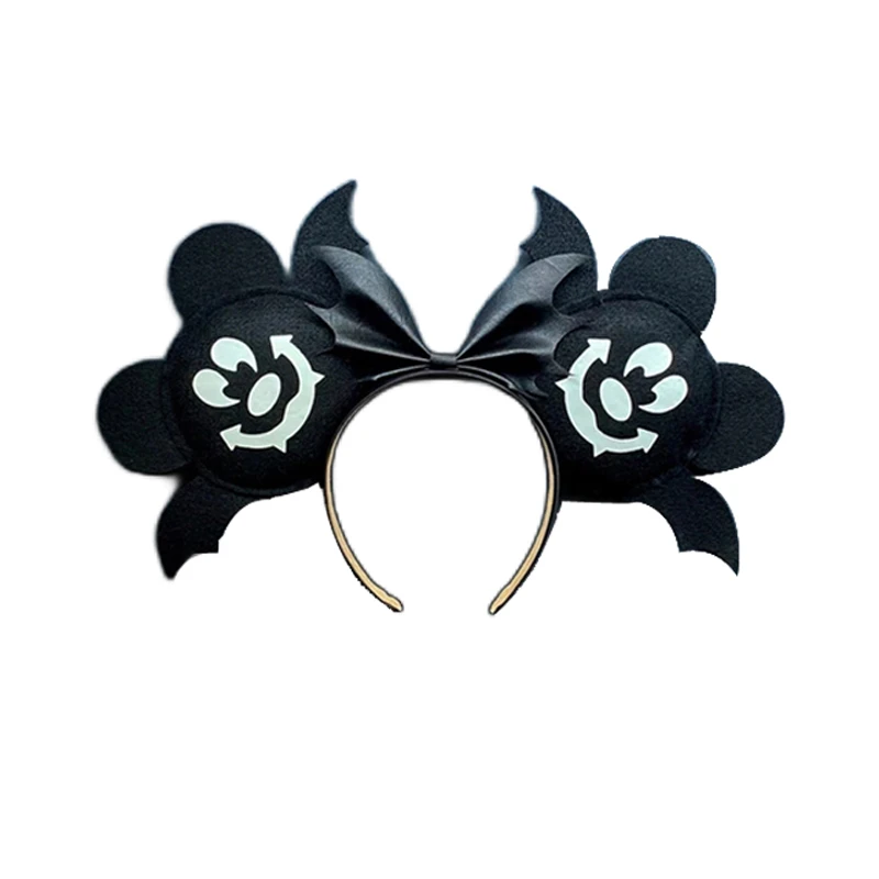 Mickey Mouse Headband Happy Halloween Hair Accessories Women Festival Bat Hairbands Girls Ghost Minnie Mouse Ears Headband Kids