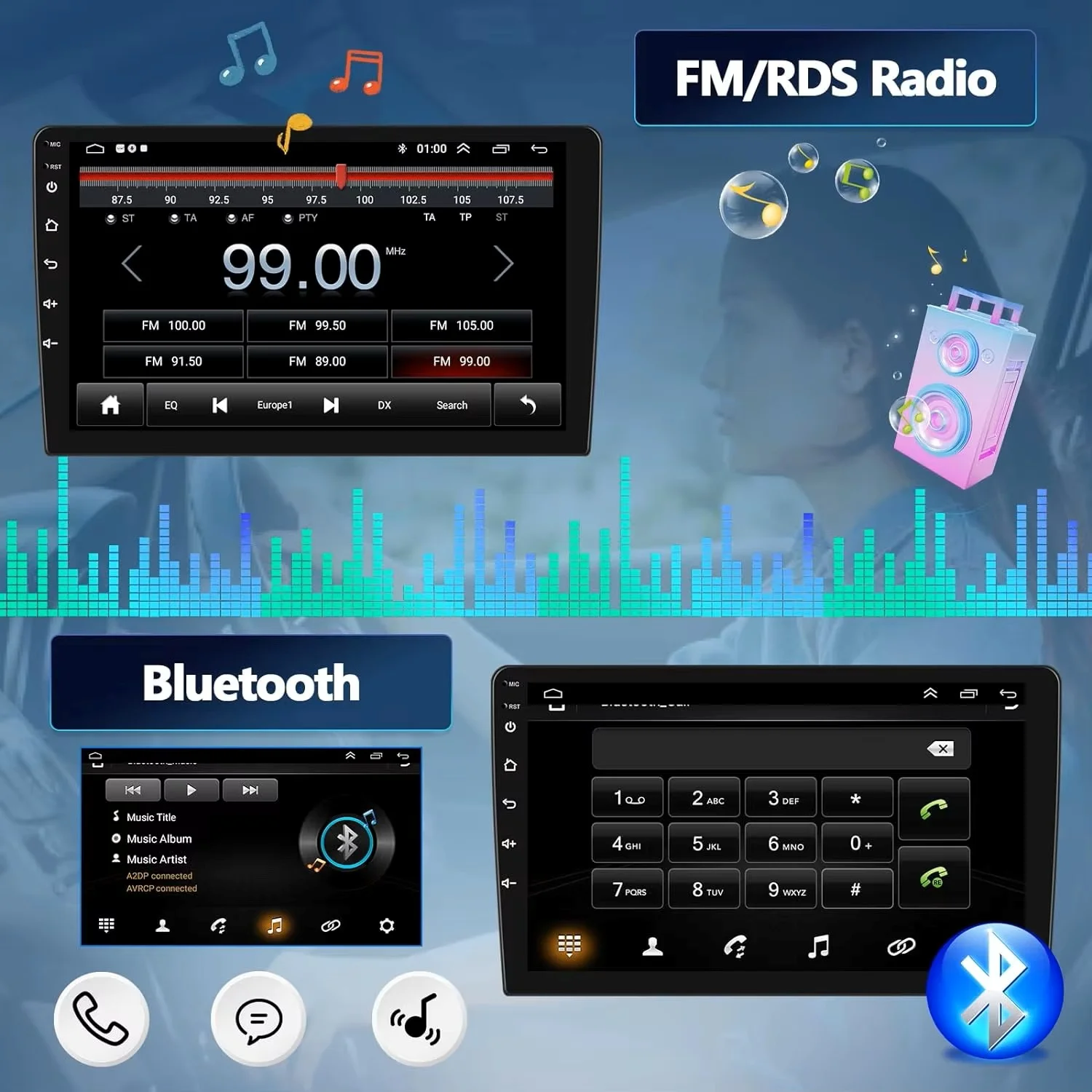 أندرويد 15 Carplay Auto Qualcomm 2K QLED شاشة مشغل راديو السيارة لمازدا BT50 2011 - 2020 نظام تحديد المواقع الوسائط المتعددة واي فاي 4G BT الملاحة