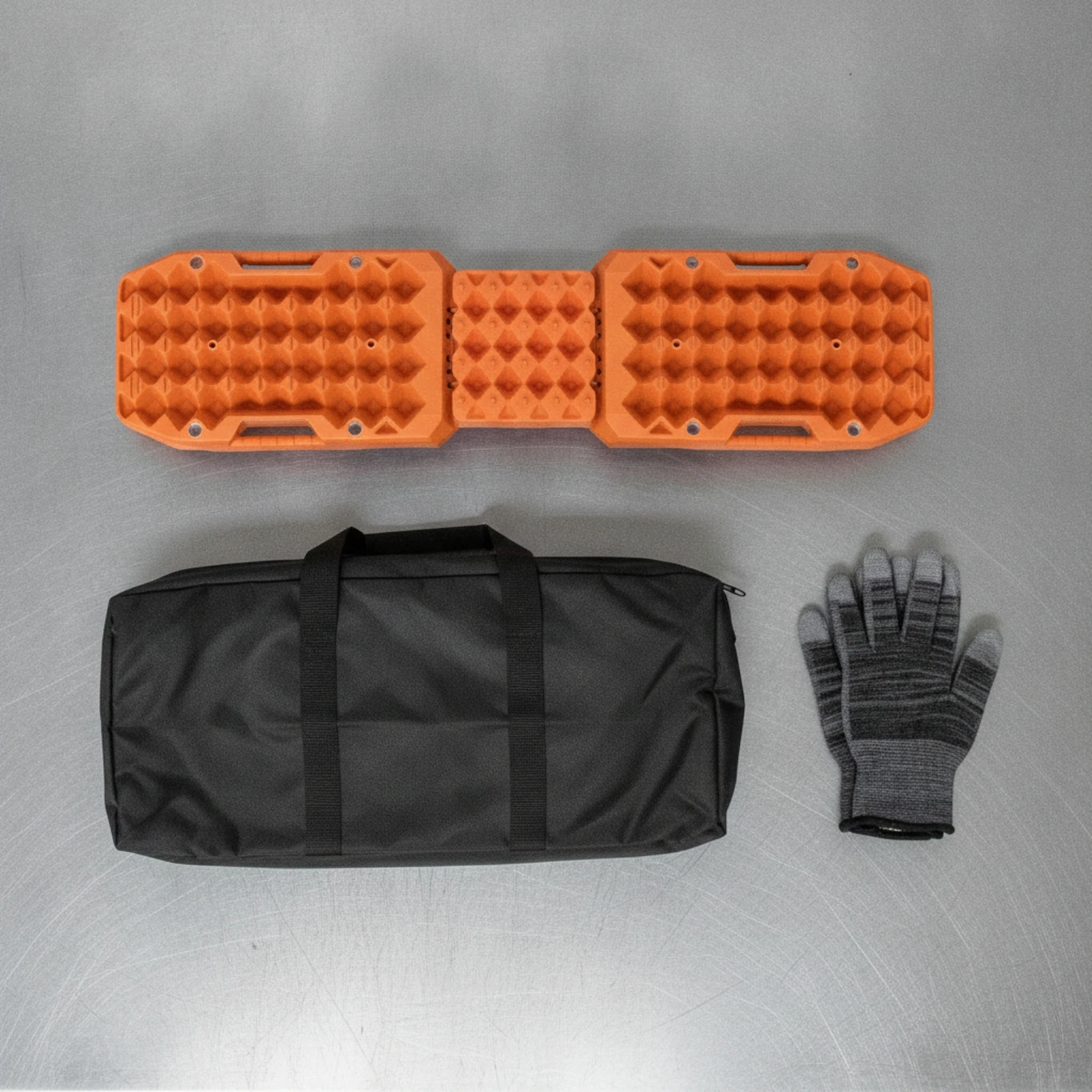 Recovery Board with Carry Bag Sturdy Traction Board Traction Mat with Gloves Stabilized Gear Foldable for Suv Drivers