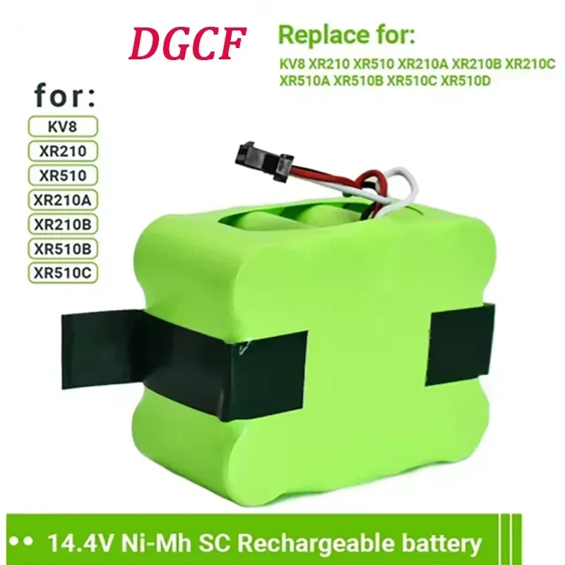

Ni-MH SC 14.4V Rechargeable Battery 5800mAh for KV8 XR210 XR210A XR210B XR510B XR510C Vacuum Cleaner Sweeping Robot