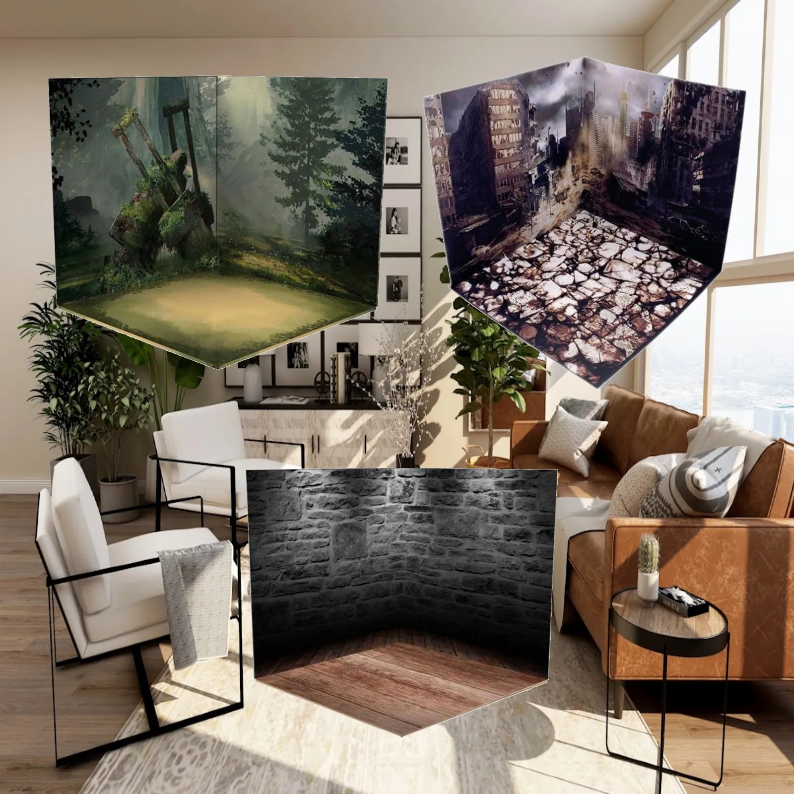 

3 Pieces 1/12 Backdrop Show Display Organizer Collection for