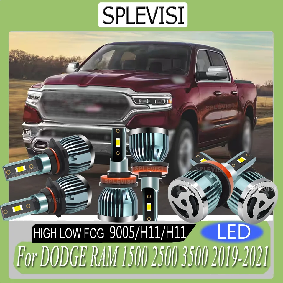 

5 year warranty Long Service Life LED Headlight high low beam foglight 9005 H11 H11 For DODGE RAM 1500 2500 3500 2019 2020 2021