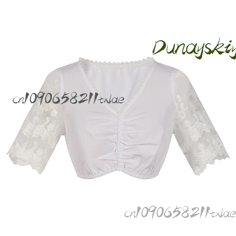 فستان خادمة البيرة البافارية 2025 - فستان قصير مشد برباط مع مريلة قابلة للفصل وسلسلة شتاين البيرة