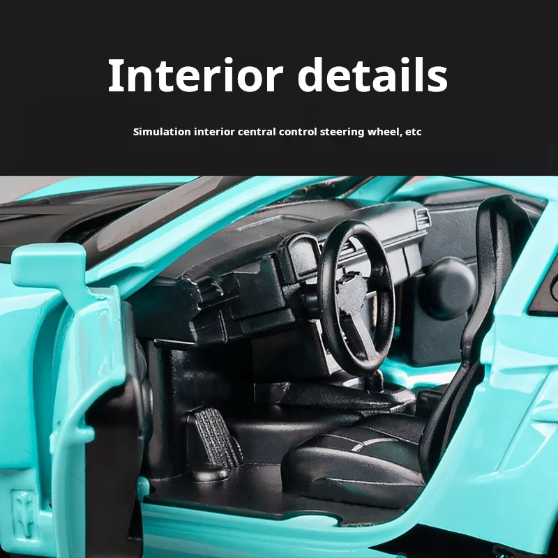 1:32 스케일 GT3 RS 합금 자동차 모델, 레트로 풀백 액션 포함, 레이싱 애호가들의 꿈의 장난감, 어린이 및 수집가에게 완벽한 제품