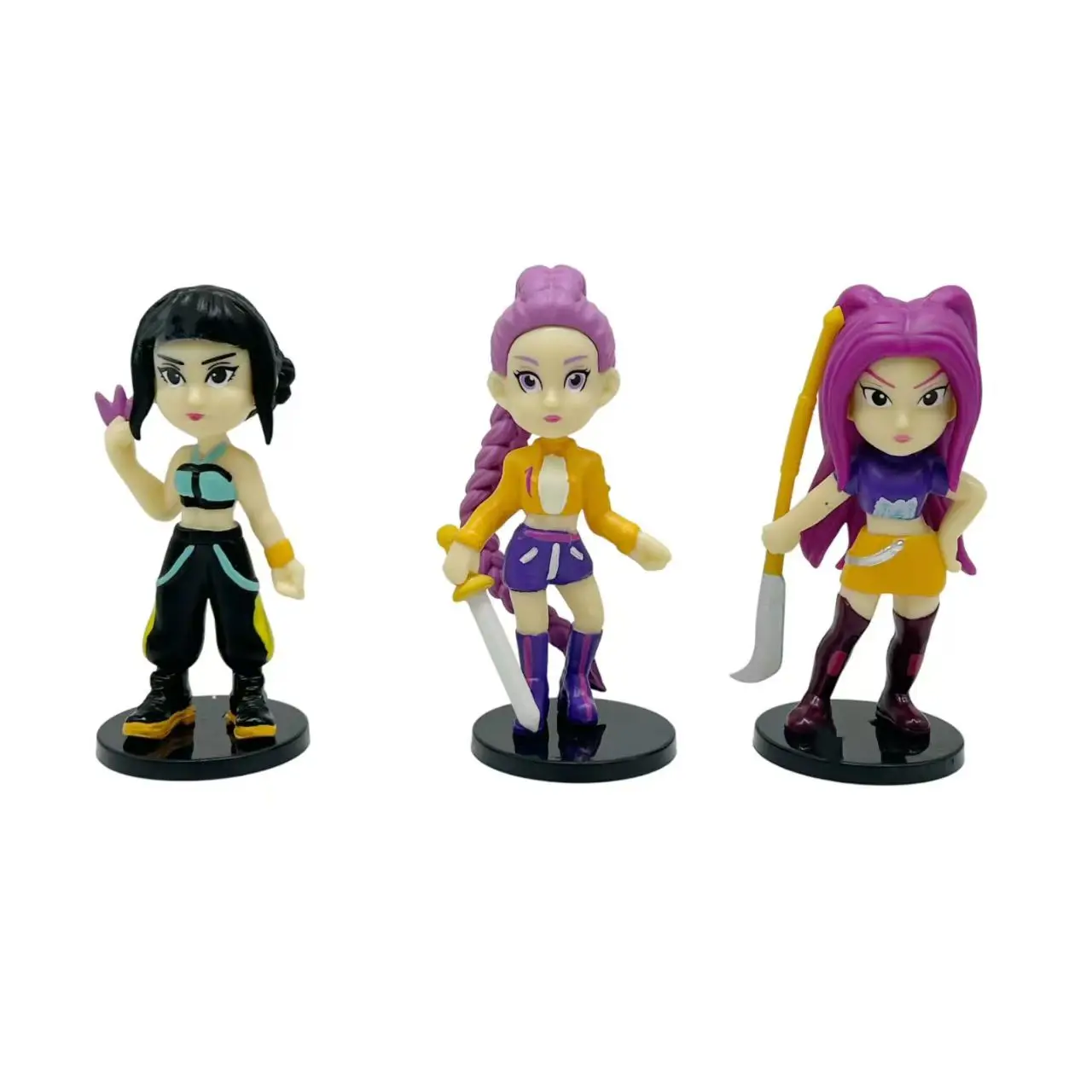 Q versão kpop demon hunters superstar rumi mira zoe acrílico pvc figura de ação brinquedo anime estatueta boneca para fãs presente brithday