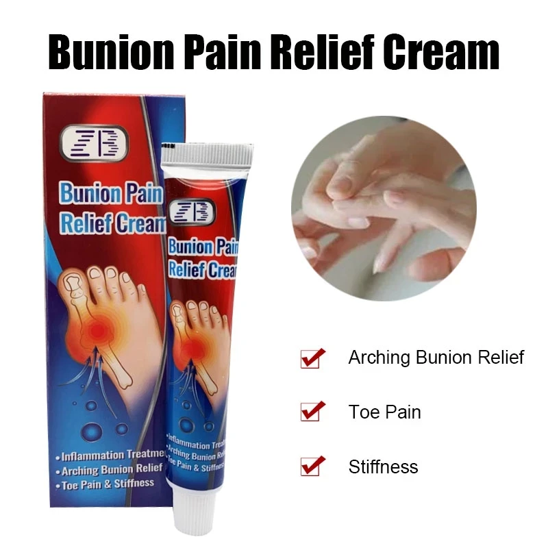 ZB 20g Bunion Gout Pain Relief Ointment Treatment Gout Limb Stiffness Arching Pain Anti-inflammatory Cream Medical Plaster