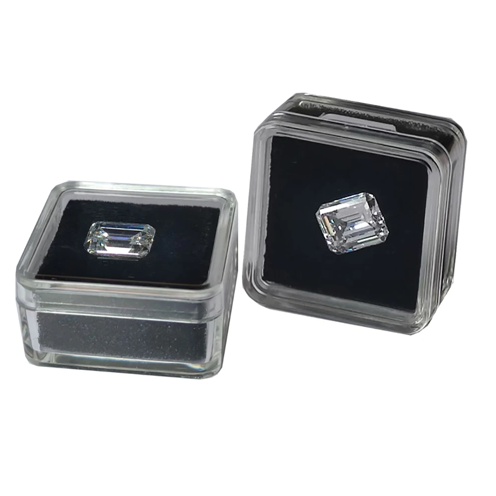 70 Uds. Caja de almacenamiento de joyería de diamantes suelta transparente, cuentas de piedras preciosas, organizador de embalaje de regalo, anillo, pendiente, caja de exhibición de dijes de gemas de perlas