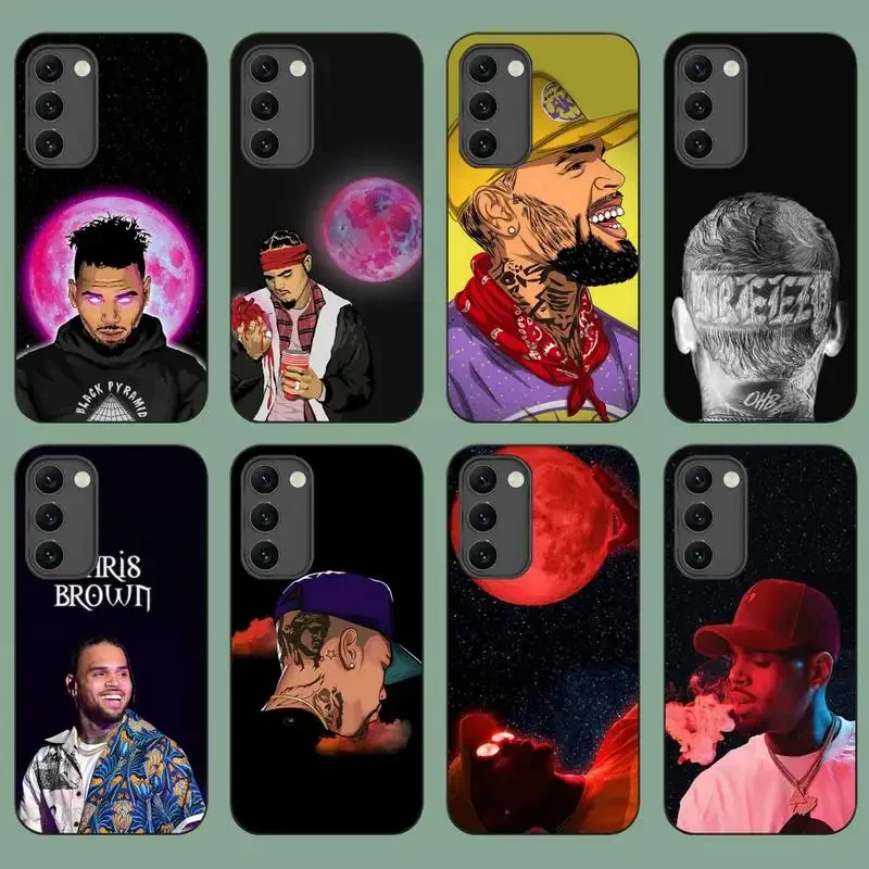 Singer Chris Brown Breezyr Phone Case For Samsung A52 A53 A70 A71 A72 A73 A80 A91 S Shell