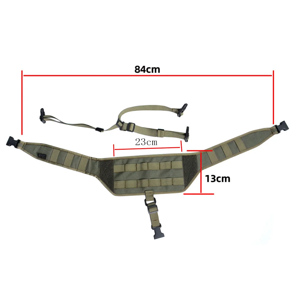 New Tactical Molle Chest Rig Platform MOLLE Bandoleer Platform Chest Strap Shoulder Strap Adjustable Nylon Gear Vest