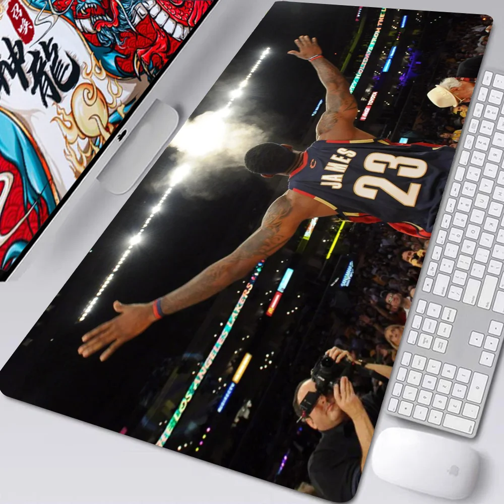 1PC LeBron James Floor Mat Mouse Mat Desk Mat With Pad Gaming Accessories Prime Gaming XXL Keyboard Pad Padding Mat