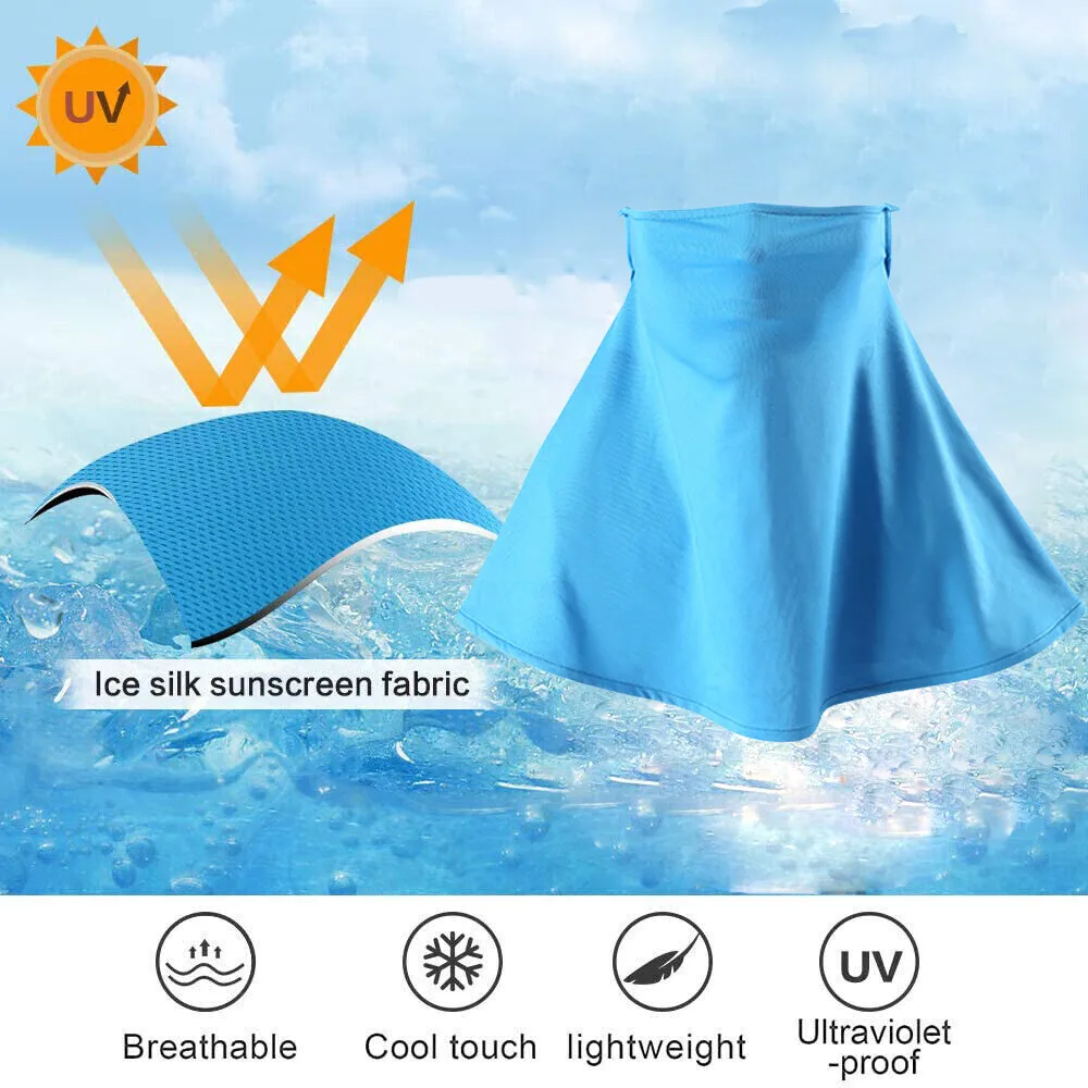 وشاح للوجه للرقبة، غطاء حماية من أشعة الشمس فوق البنفسجية للرجال والنساء لركوب الدراجات