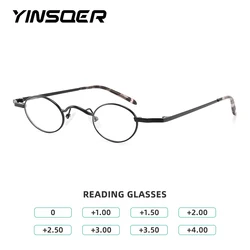 Anti Blue Light Glasses Men Small Round Women Reading Glasses with Diopters Plus Women's Eyeglasses Reading Trend Luxury Eyewear