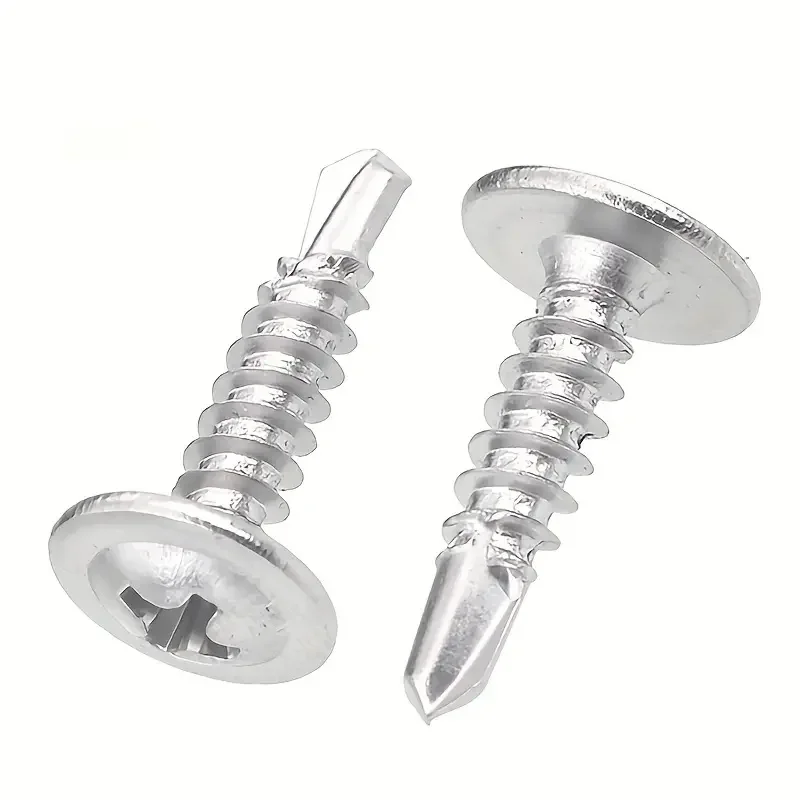 100pcs Round Head With Middle Self Tapping Screws Cross Plate Head Screws With Pad For Warsaw Drill Tail Dovetai