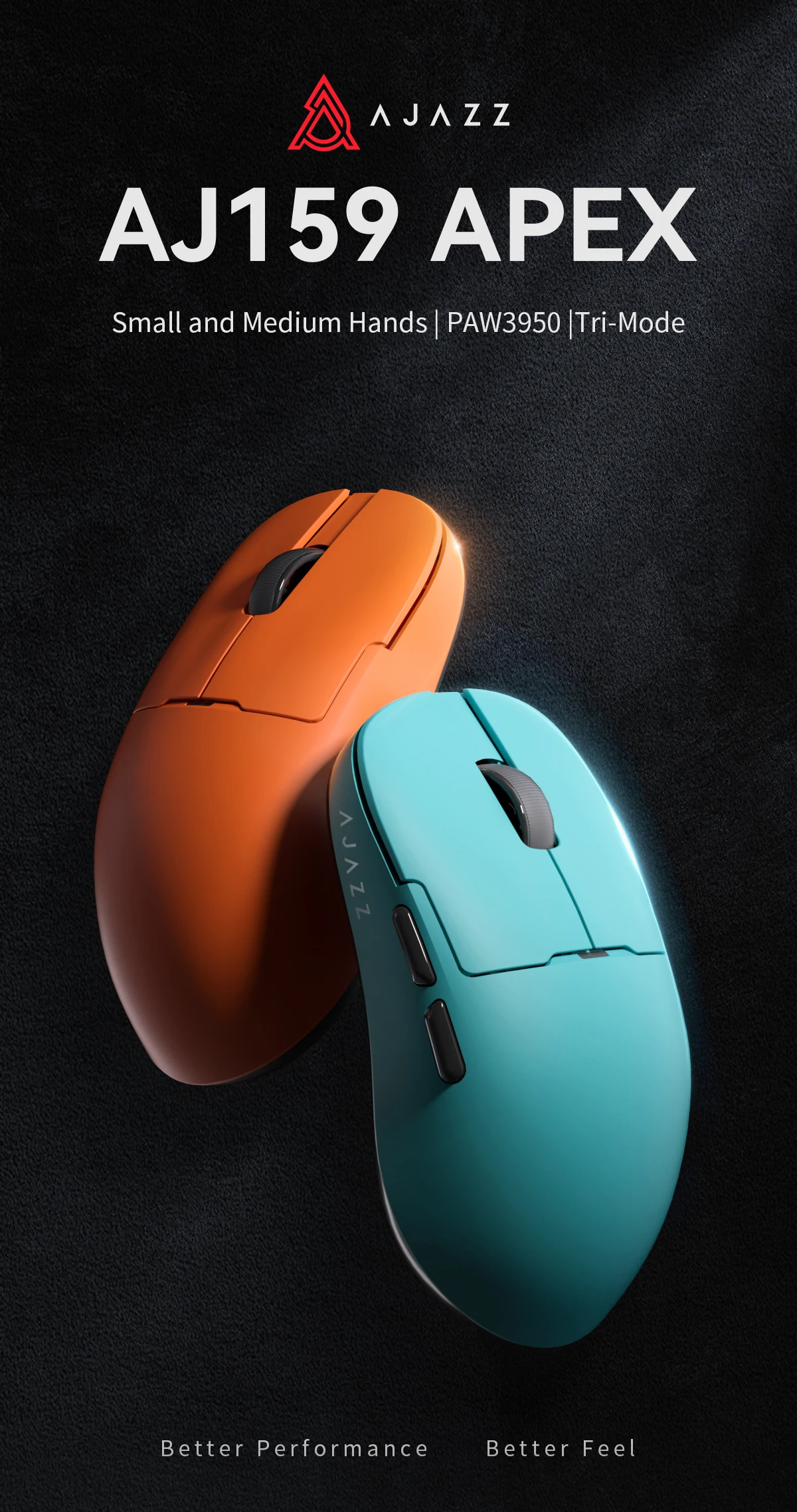 Mouse Sem Fio AJAZZ AJ159 AJ159P APEX 2.4G USB Bluetooth 2.4G para