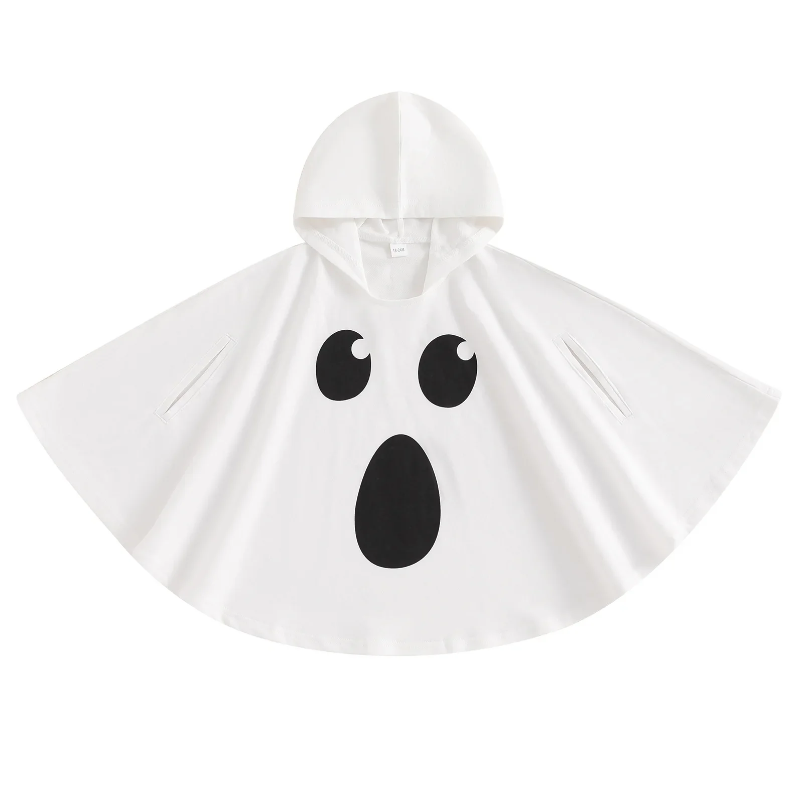 Kid Disfraz Halloween Kostuum Ghost Print Kap Cape Cosplay Kleding Mantel voor Baby Jongens en Meisjes Carnaval Fancy Dress Up Party