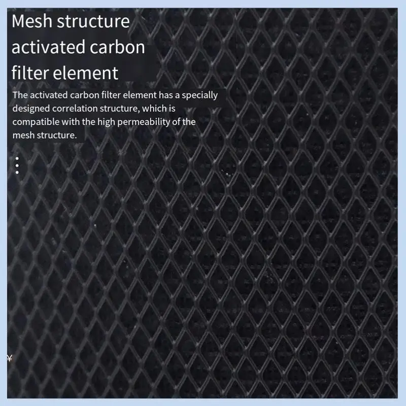 Filtro dell'aria per Xiaomi Mi 1/2/2S/2C/2H/3/3C/3H Filtro purificatore d'aria a carbone attivo Filtro Hepa PM2.5 Anti batteri, C Durevole