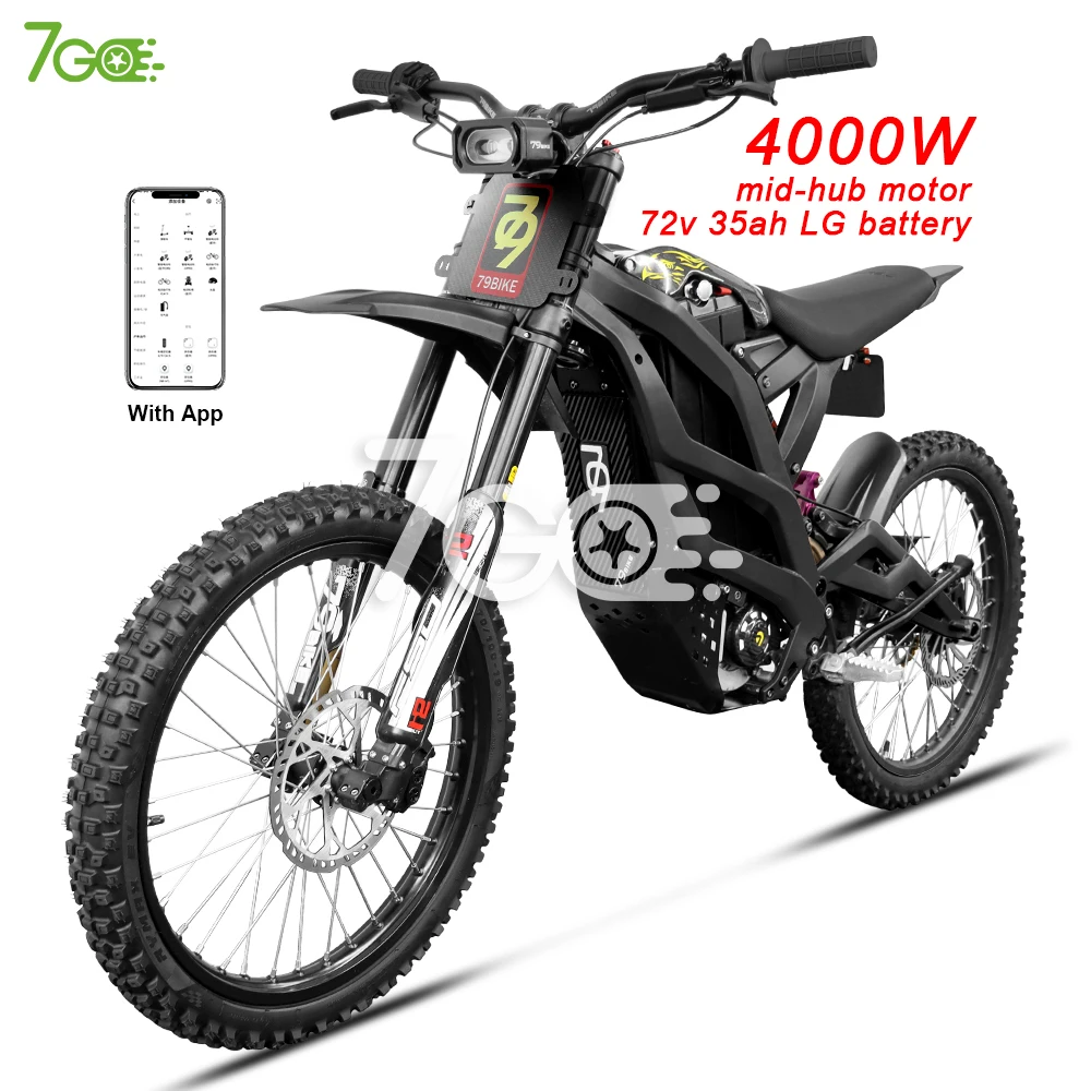 Dirt bike electric motorcycle 8000w adult 440N.m 80KM/h 72V 35AH Enduro Ebike electric dirt bike adult motorcycle  bicycle