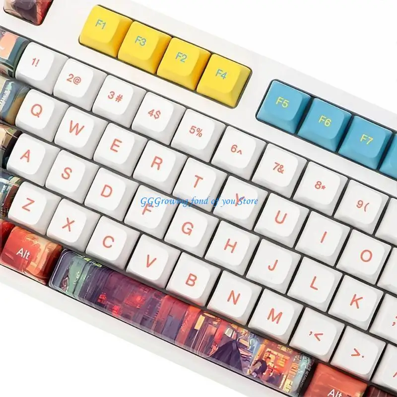 

H9EB City People People Keycap PBT Dye Сублимация xda Профиль механическая клавиатура 133 Ключ