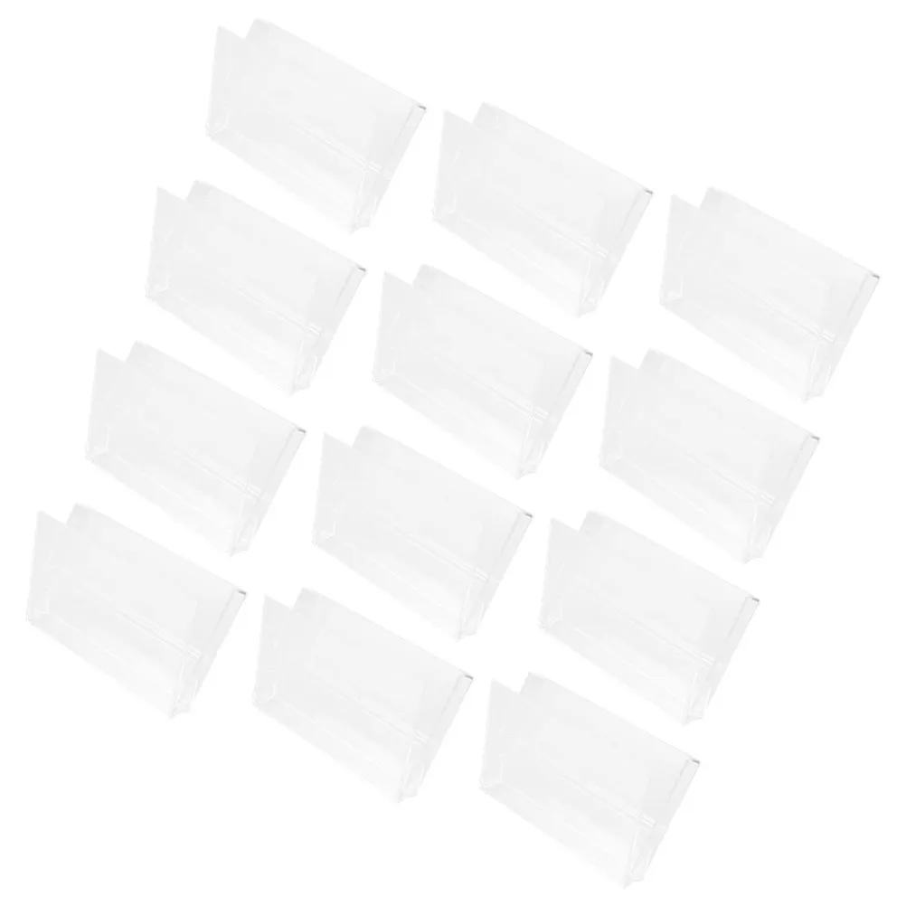 12 pcs Cd Case Disc Storage Dvd Organizer Holder Portable Halloween Christmas New Year Cassette Tape Box Storage Clear