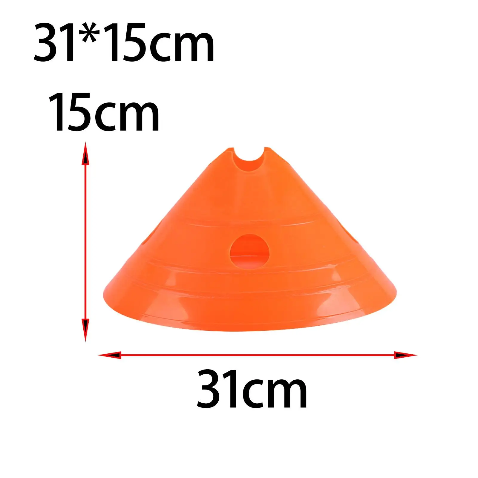

Soccer Training Marker Cones Durable PE High Visibility Obstacle Course Practice for Football Basketball