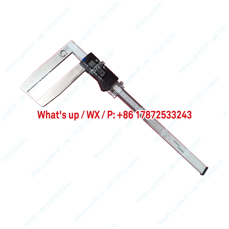 Special electronic digital ruler, external groove caliper, single hook, extended curved hook, irregular hole