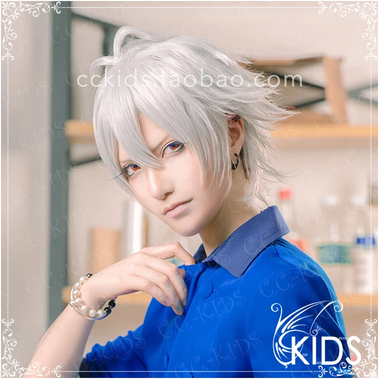 Anime Aohitsugi Samatoki Cos Ohr Clip Ohr Pins Cosplay Ohrringe Halskette Armband Kostüm Frauen Männer Weihnachten Halloween Geburtstag Geschenk