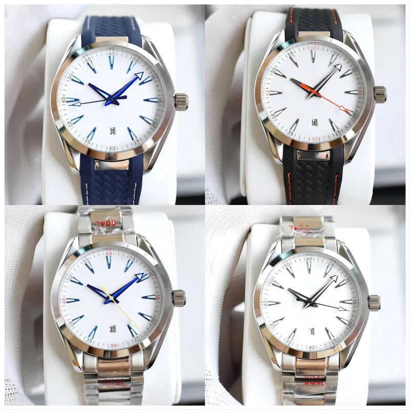 904Lステンレススチール製腕時計ケース、メンズ機械式腕時計、オメガ風の職人技を模倣