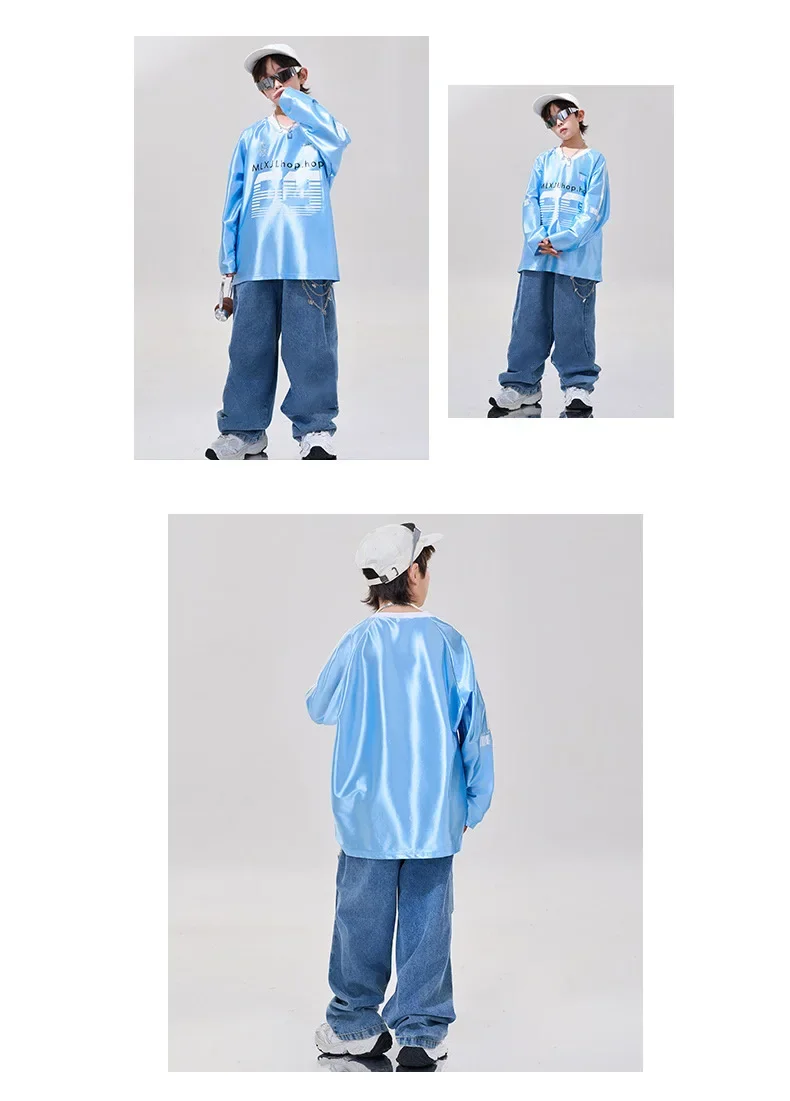 T-Stage Laufsteg-Kostüme, Jazz-Tanzkostüme für Mädchen, modische Street-Dance-Kostüme für Kinder, Hip-Hop-Aufführungen für Jungen – Detail 1
