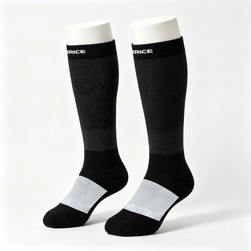 M/L 360 ° Schnittfeste Hockeysocken, feuchtigkeitsableitend, mit nahtloser Zehenpartie für Eishockey, Skifahren, Radfahren, Fußball, Sportsocken – Detail 11