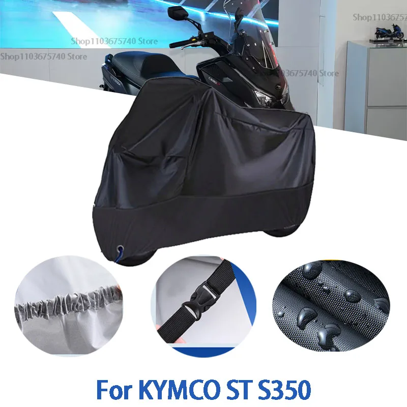 Capas completas para motocicleta, para kymco st s350, carro ao ar livre, proteção solar, poeira, sem orelha, engrossado, acessórios de pano oxford