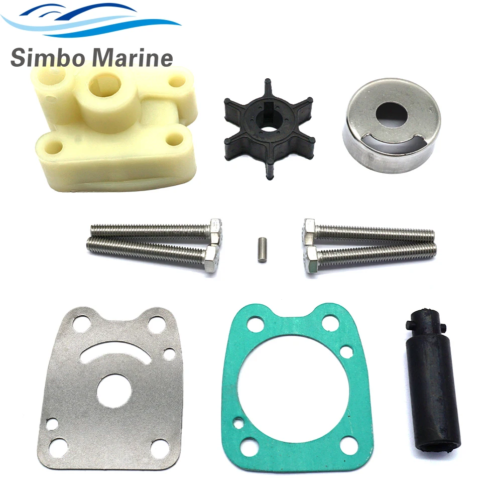 Water Pump Repair Kit for Yamaha Outboard 2 Str 4 HP 5 HP 4 Str 4 HP F4 4A 6E0 5 HP 5C 6E3 Model 6E0-W0078 67D-WG078 68D-WG078