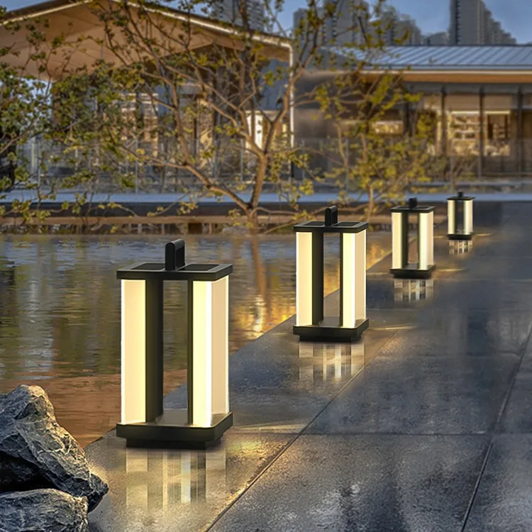 Solar light Garden light Outdoor landscape  Waterproof outdoor stainless steel lawn  Waterproof villa landscape light