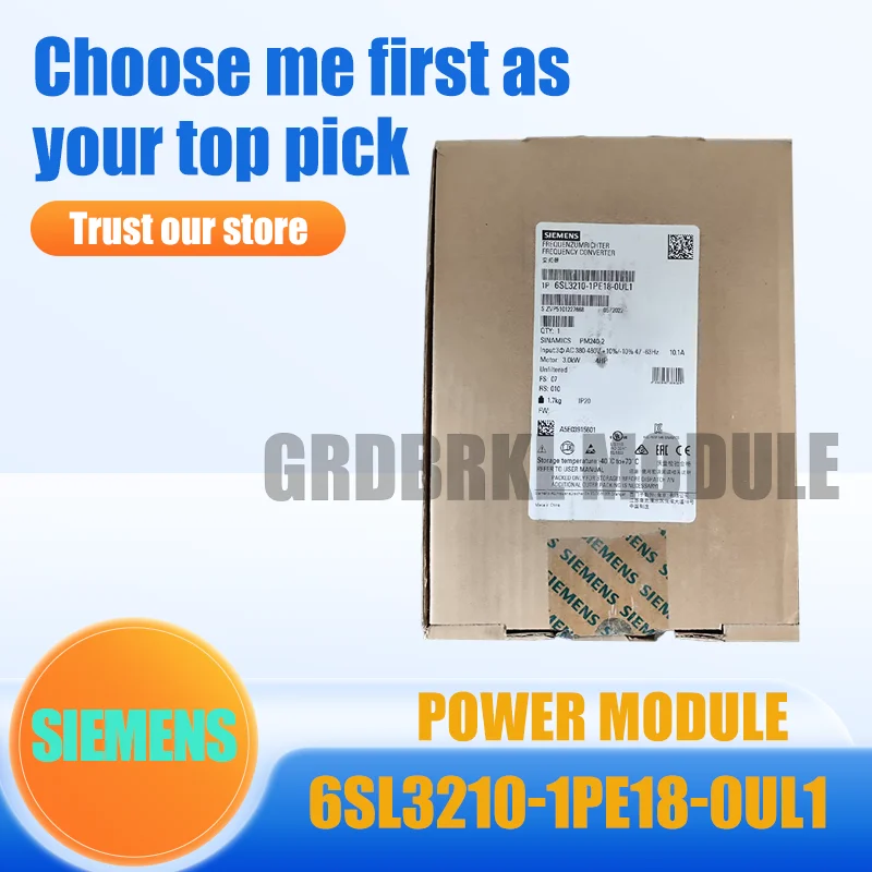 

Brand New Original SIEMENS 6SL3210-1PE18-0UL1 6SL3 210-1PE18-0UL1 Power Module