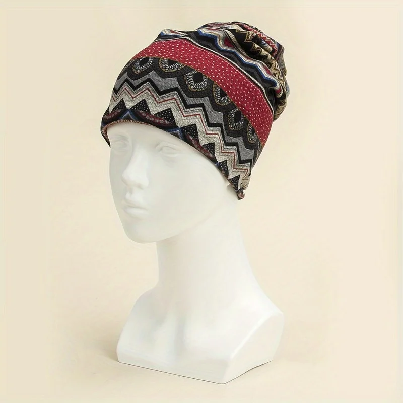 

Windproof Knitted Headwear Triangle Balaclava Design Multi Way Wear Warm Cap For Women Outdoor Activities Winter Sports