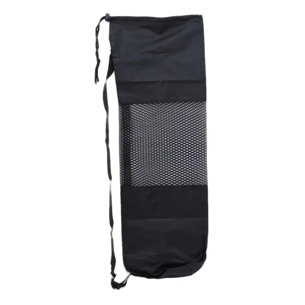 Adjustable Shoulder Straps Yoga Mat Bag Convenience Portable Yoga Mat Mesh Bag Mesh Black Breathable Sports Bag Yoga Mats