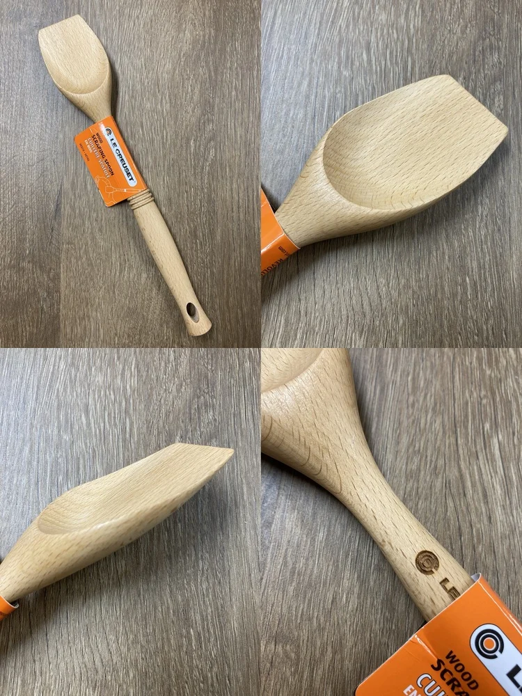 

Wooden Spatula Long Handle Natural Beech Wood Kitchen Utensils for Cooking Non Stick Pots and Pans Baking Tools Heat Resistant