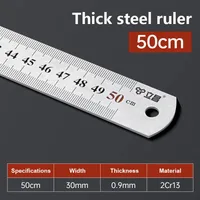 15-100CM Stainless Steel Straight Ruler Stationery Drafting Supplies Precision Double Sided Measuring Tool With Graduations 5