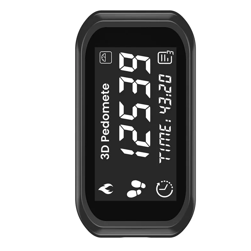 XSXS-Accurate Step Counter 3D Pedometer With LCD Display For Running For Walking Fitness Calorie Tracking Device Tracker