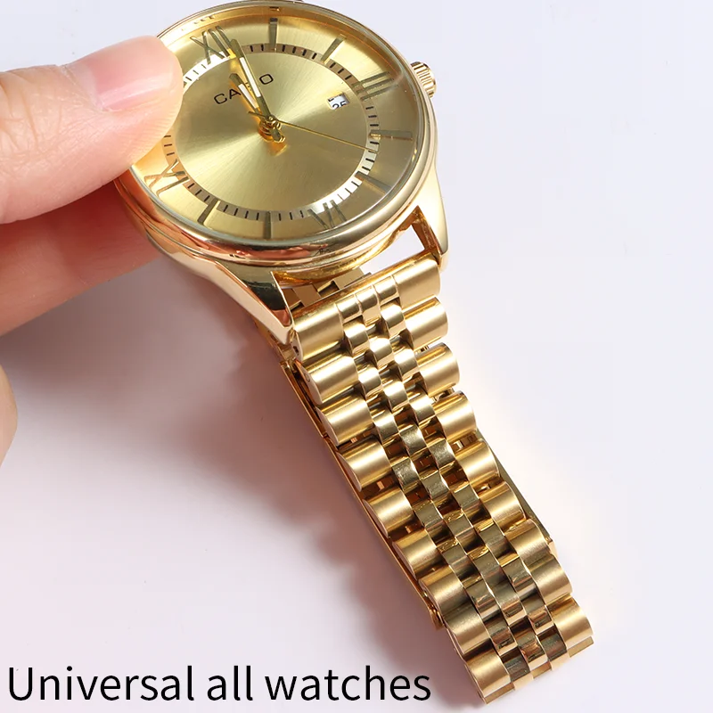 20mm21mm الفضة اليوبيل جوفاء نهاية مع المحار نشر المشبك الفولاذ المقاوم للصدأ حزام (استيك) ساعة ل Seiko SKX007 SKX009 SRPD63K1