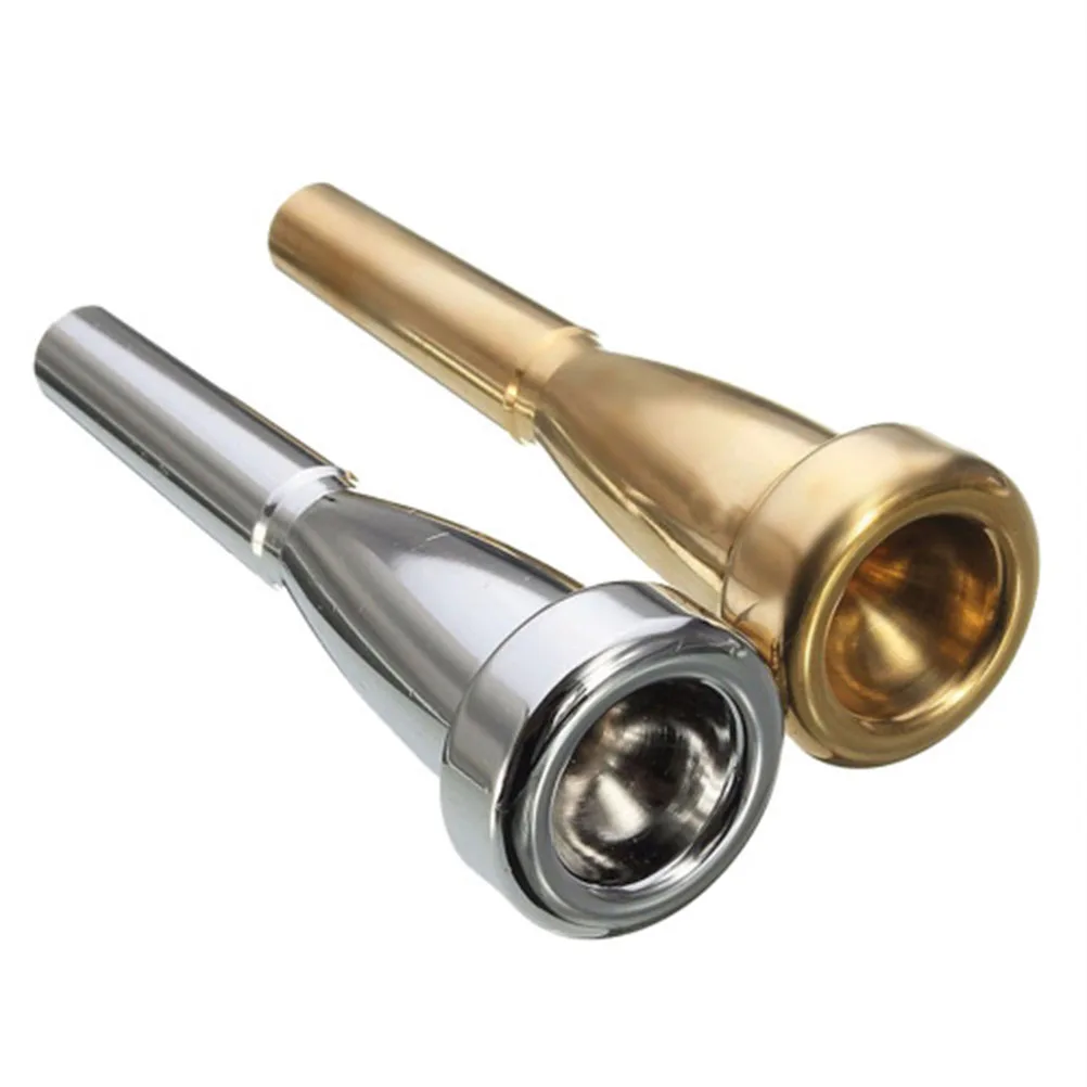 

Trumpet Mouthpiece French Horn Silver Plated Musical Instrument Professional Metal Alloy Beginners Advanced Players