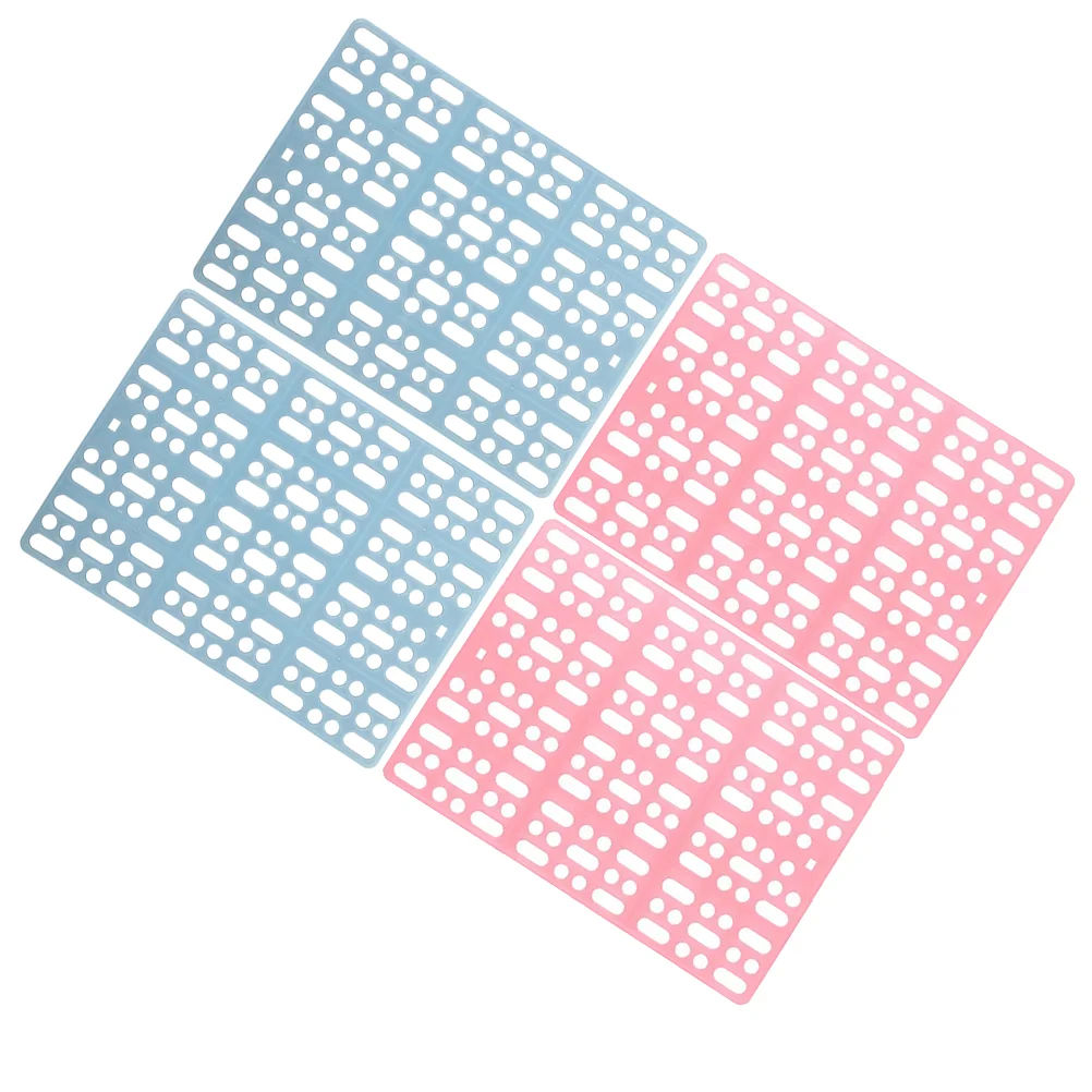

4 Pcs Pet Foot Pads Rabbit Cage Mat Mats Cushions Floor Sleeping Household Bunny Plastic